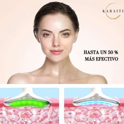 Masajeador facial con  Terapia Led ®