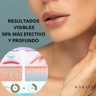 Masajeador facial con  Terapia Led ®