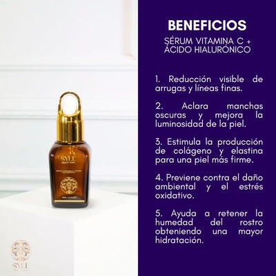 Sérum Vitamina C y Acido Hialuronico- SYLE BEAUTY CARE ®