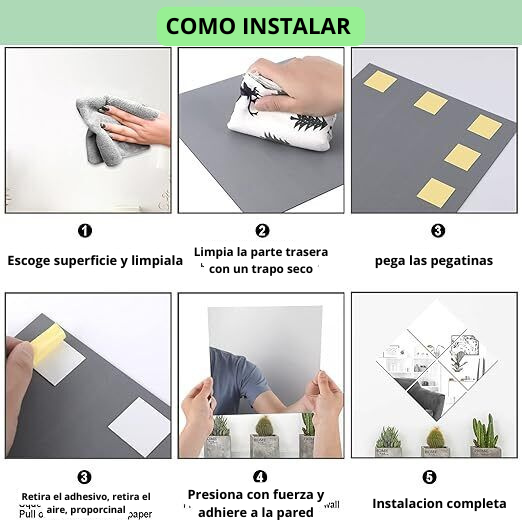 Espejo Adhesivo Ultra Flexible ® (30 cm x 30 cm)