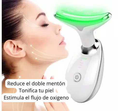 Masajeador facial con  Terapia Led ®
