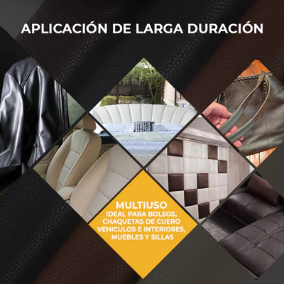 CueroFix -Kit Adhesivo de reparacion y restauracion® (1,3 m x 50cm)