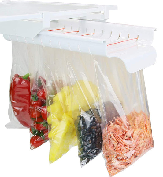 Estante Organizador Para Nevera con 10 Bolsas Ziplock ®
