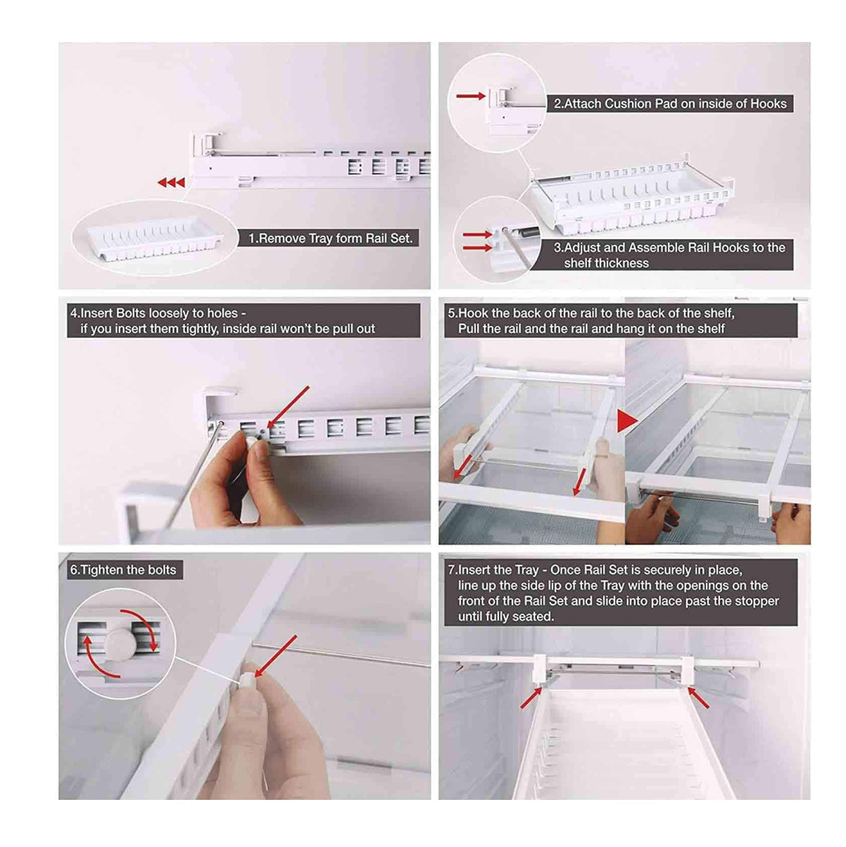 Estante Organizador Para Nevera con 10 Bolsas Ziplock ®